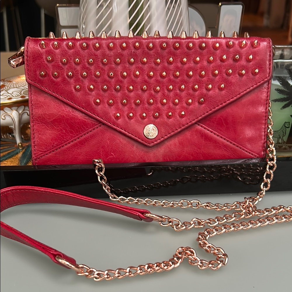 Rebecca Minkoff Red Studded Wristlet